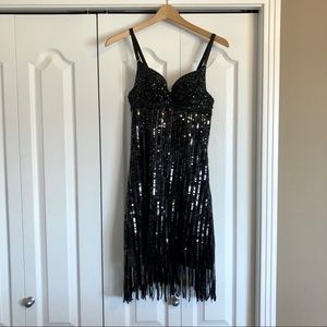 LUXX beaded sequin vintage dress